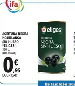 E.Leclerc ELIGES Aceituna negra hojiblanca sin hueso oferta