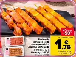 Carrefour Market Carrefour - pinchos de jamón de cerdo moruno o andaluz oferta