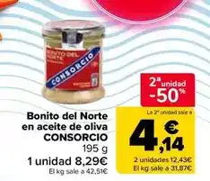 Carrefour Market Consorcio - bonito del norte en aceite de oliva oferta