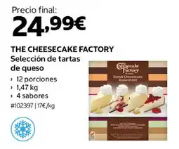 Costco THE CHEESECAKE FACTORY Selección de tartas de queso oferta
