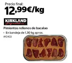 Costco KIRKLAND Pimientos rellenos de bacalao oferta