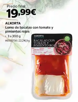 Costco ALKORTA Lomo de bacalao con tomate y pimientos rojos oferta