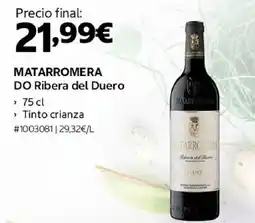 Costco MATARROMERA DO Ribera del Duero oferta
