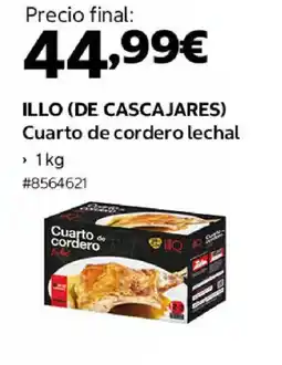 Costco ILLO (DE CASCAJARES) Cuarto de cordero lechal oferta