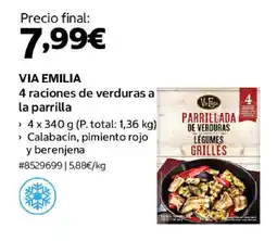 Costco VIA EMILIA 4 raciones de verduras a la parrilla oferta