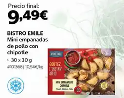 Costco BISTRO EMILE Mini empanadas de pollo con chipotle oferta
