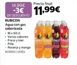 Costco RUBICON Agua con gas saborizada oferta