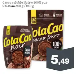Sorli COLA CAO Cacau soluble Noir o 100% pur oferta