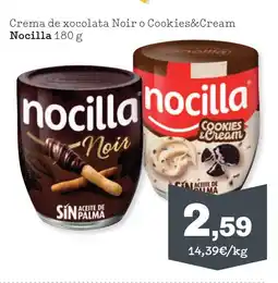 Sorli NOCILLA Crema de xocolata Noir o Cookies&Cream oferta