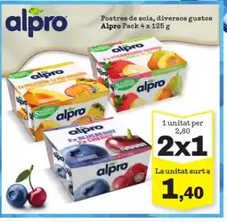 Sorli ALPRO Postres de soia, diversos gustos oferta