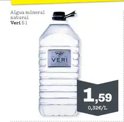 Sorli VERI Aigua mineral natural oferta