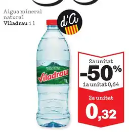 Sorli VILADRAU Aigua mineral natural oferta