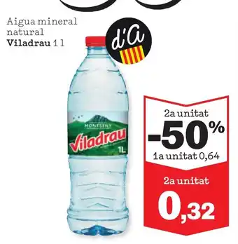 Sorli VILADRAU Aigua mineral natural oferta