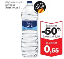 Sorli FONT VELLA Aigua mineral natural oferta