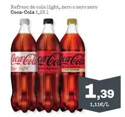Sorli COCA-COLA Refresc de cola light, zero o zero zero oferta