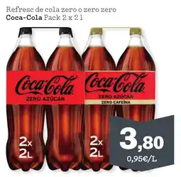Sorli COCA-COLA Refresc de cola zero o zero zero oferta