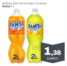 Sorli FANTA Refresc Zero de taronja o llimona oferta