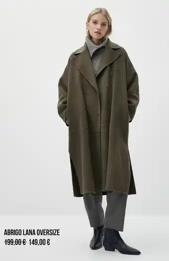 Abrigo lana oversize