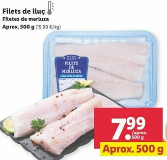 Lidl Filetes de merluza oferta