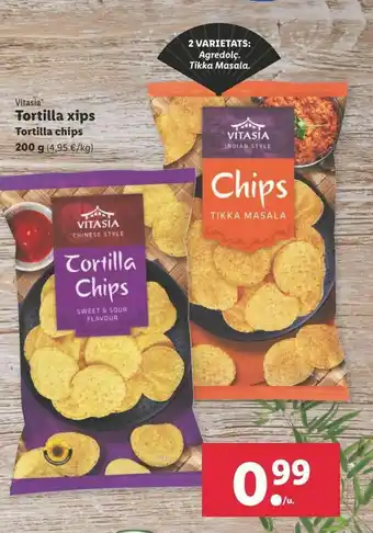 Lidl Tortillas chips vitasia oferta