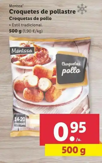 Lidl Croquetas de pollo monissa oferta