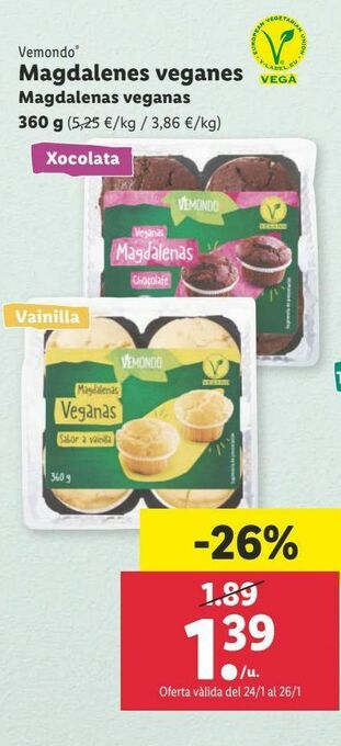 Lidl Magdalenas oferta