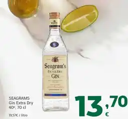 HiperDino SEAGRAMS Gin Extra Dry 40º oferta