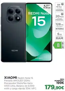El Corte Inglés XIAOMI Redmi Note 15 oferta