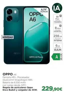El Corte Inglés OPPO A6 Pantalla HD+. Procesador oferta