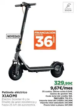 El Corte Inglés XIAOMI Patinete eléctrico oferta