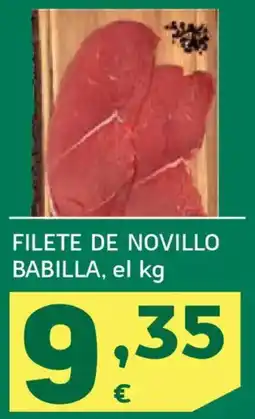 HiperDino Filete de novillo babilla oferta