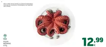 HiperDino Pulpo mediano oferta