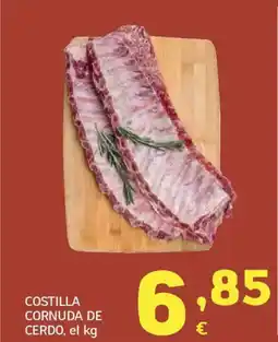 HiperDino Costilla cornuda de cerdo oferta