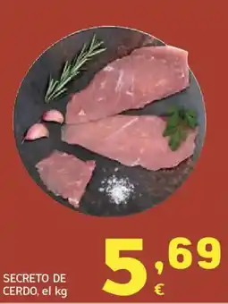 HiperDino Secreto de cerdo oferta