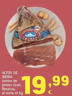 HiperDino ALTOS DE IBERIA centro de jamón Gran Reserva, oferta