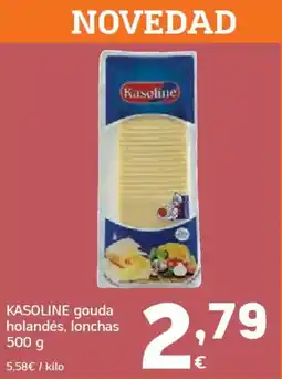 HiperDino KASOLINE gouda holandés, lonchas oferta