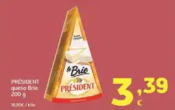 HiperDino PRÉSIDENT queso Brie oferta