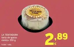 HiperDino LA TENTADORA tarta de queso clásica oferta