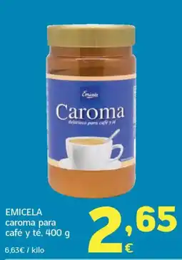 HiperDino EMICELA caroma para café y té oferta