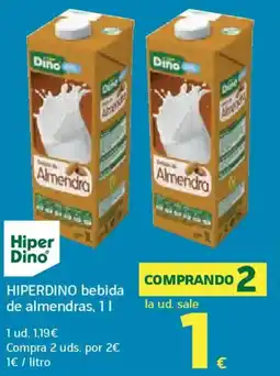 HiperDino HIPERDINO bebida de almendras oferta