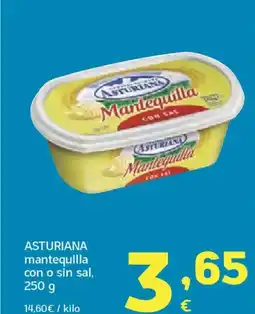 HiperDino ASTURIANA mantequilla con o sin sal oferta