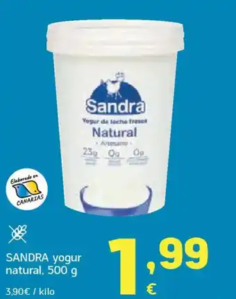 HiperDino SANDRA yogur natural oferta
