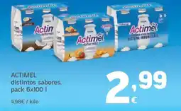 HiperDino ACTIMEL distintos sabores oferta
