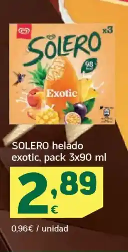 HiperDino SOLERO helado exotic oferta