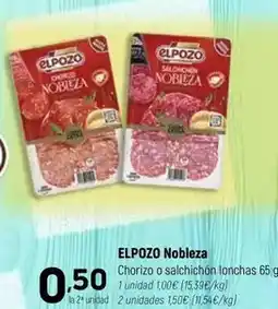 Coviran Elpozo - chorizo o salchichon lonchas oferta