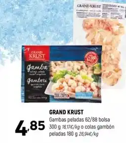 Coviran Grand krust - gambas peladas 62/88 bolsa oferta
