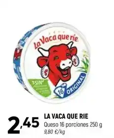 Coviran La vaca que ríe - queso porciones oferta