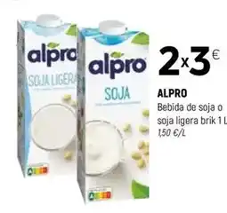 Coviran Alpro - bebida de soja o soja ligera brik oferta