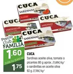 Coviran Cuca - sardinas aceite oliva, tomate o picantes oferta