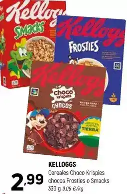 Coviran Kellogg's - cereales choco krispies chocos frosties o smacks oferta